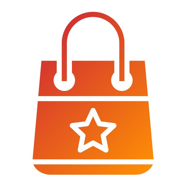 Estilo del icono de la bolsa de diseño vectorial