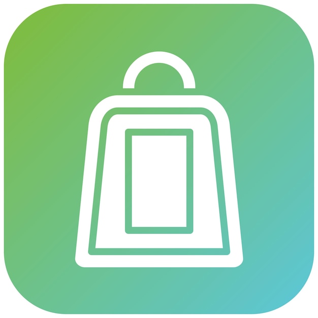 Estilo del icono de la bolsa de diseño vectorial