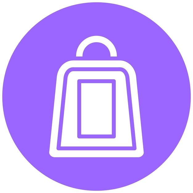 Estilo del icono de la bolsa de diseño vectorial