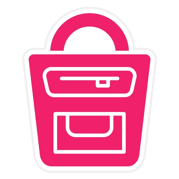 Estilo del icono de la bolsa de diseño vectorial