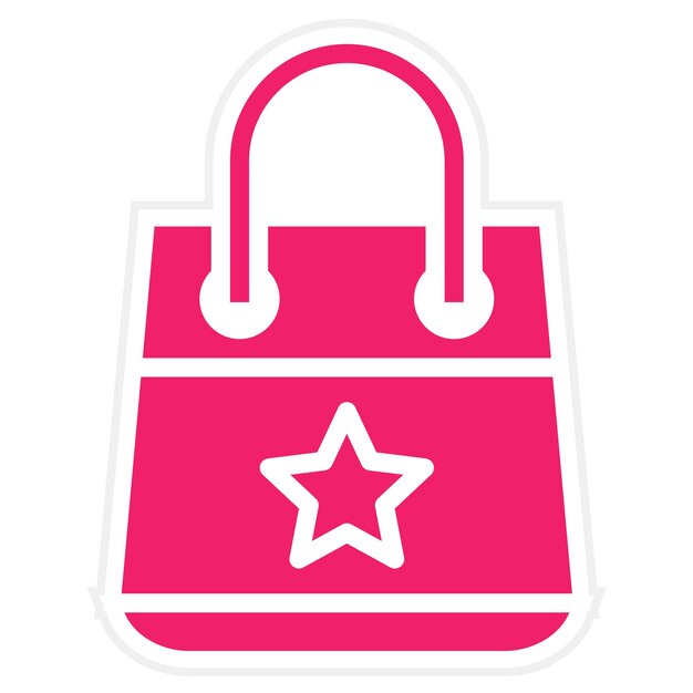 Estilo del icono de la bolsa de diseño vectorial