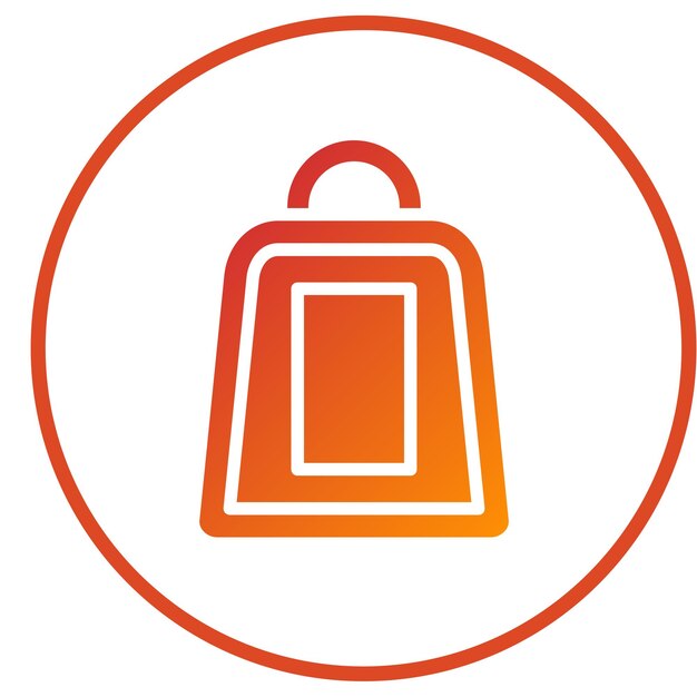 Estilo del icono de la bolsa de diseño vectorial