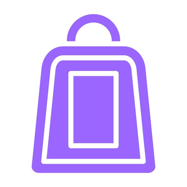 Estilo del icono de la bolsa de diseño vectorial