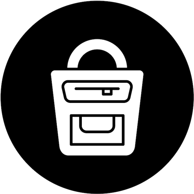 Estilo del icono de la bolsa de diseño vectorial