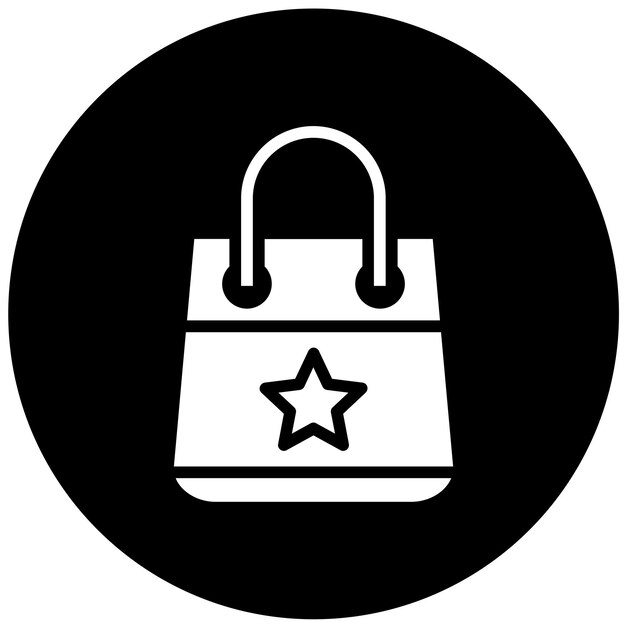 Estilo del icono de la bolsa de diseño vectorial