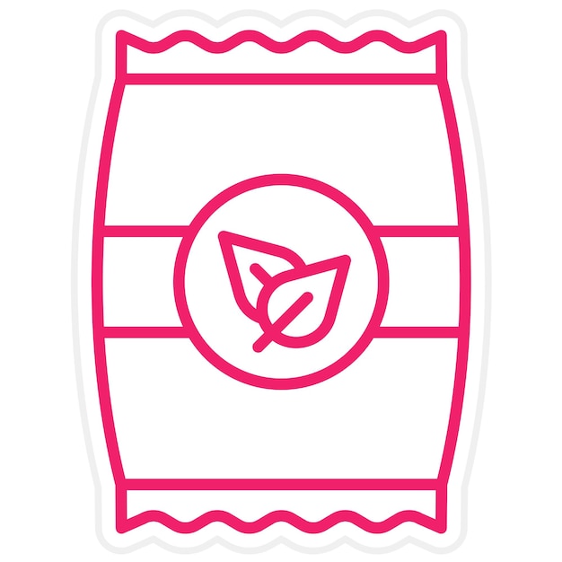 Estilo del icono de la bolsa de semillas