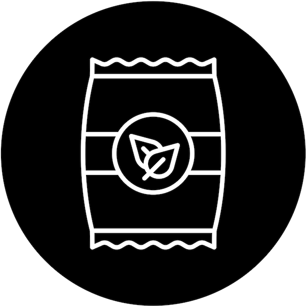 Estilo del icono de la bolsa de semillas