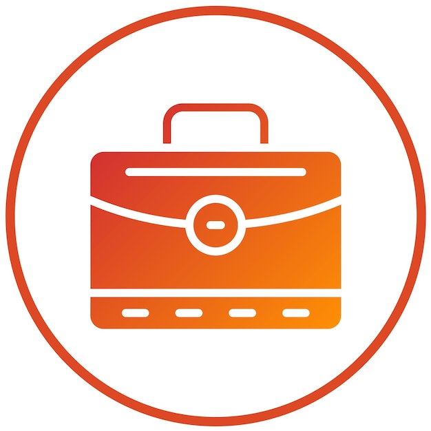 Estilo del icono de la bolsa de trabajo de diseño vectorial