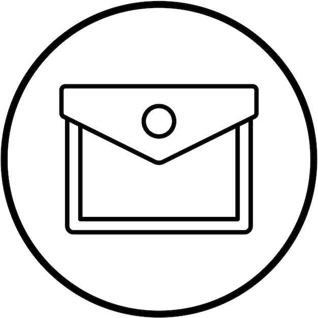 Estilo de icono de bolsillo de diseño vectorial