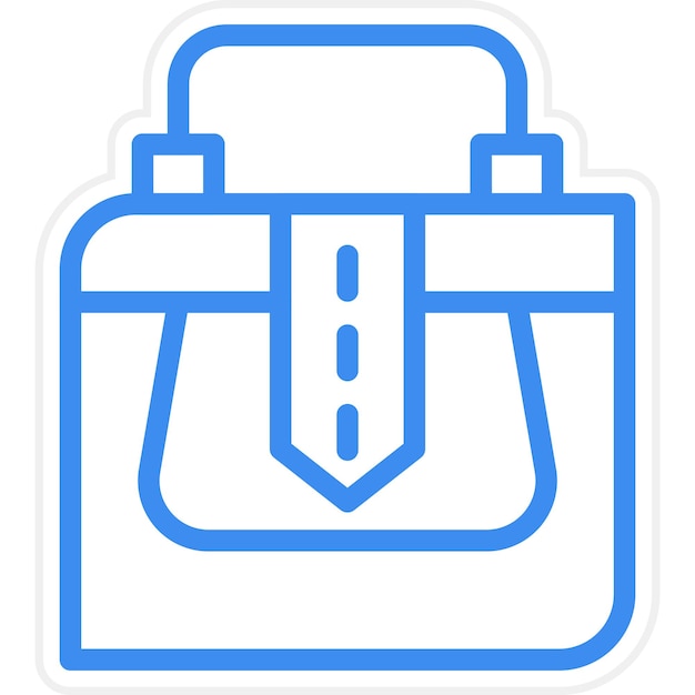 Estilo del icono del bolso de diseño vectorial