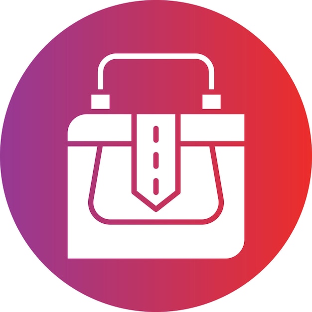 Estilo del icono del bolso de diseño vectorial