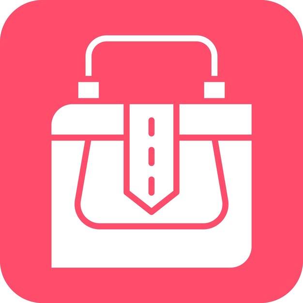 Estilo del icono del bolso de diseño vectorial