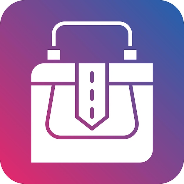 Estilo del icono del bolso de diseño vectorial