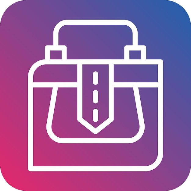 Estilo del icono del bolso de diseño vectorial