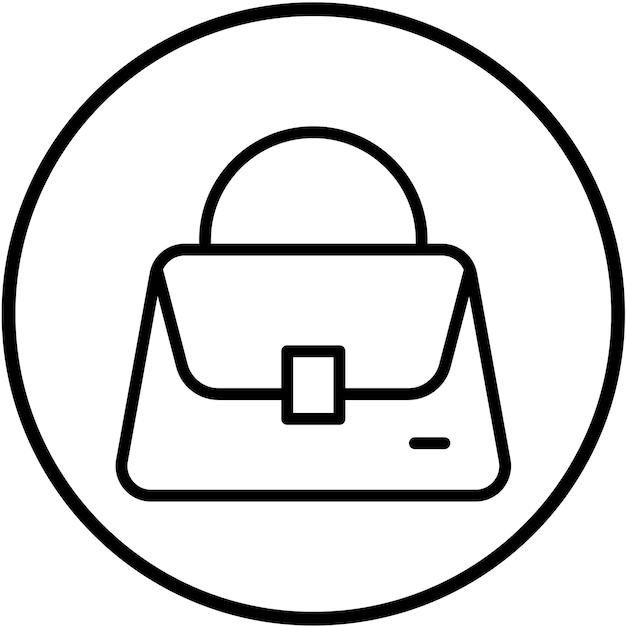 Estilo del icono del bolso de diseño vectorial
