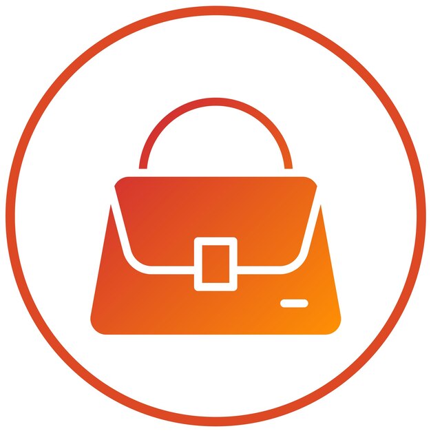 Estilo del icono del bolso de diseño vectorial