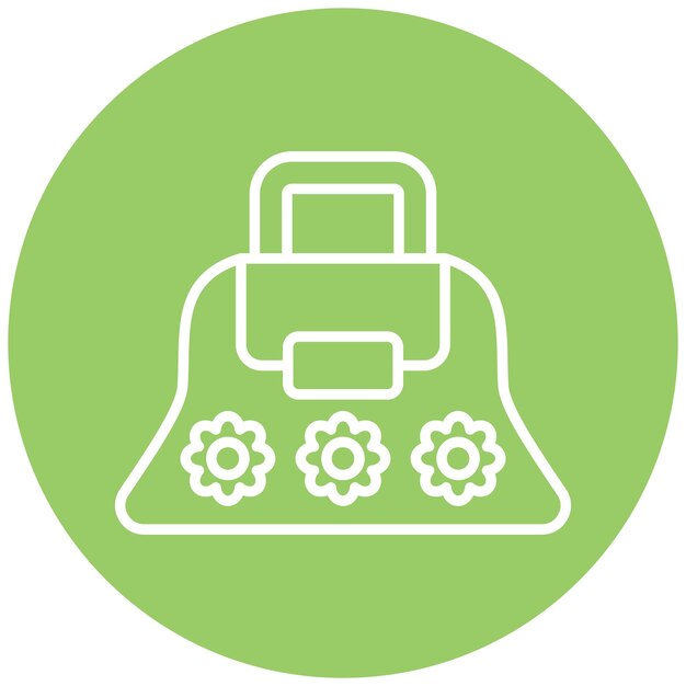 Estilo del icono del bolso de diseño vectorial