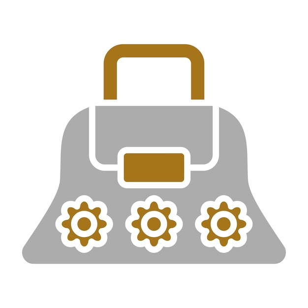 Estilo del icono del bolso de diseño vectorial