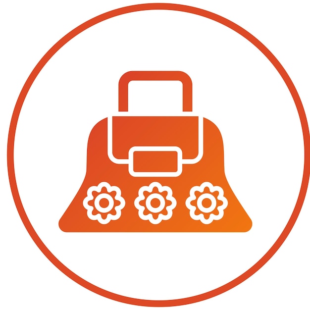 Estilo del icono del bolso de diseño vectorial