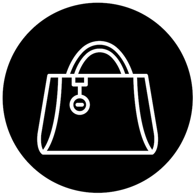 Estilo del icono del bolso de mano de diseño vectorial