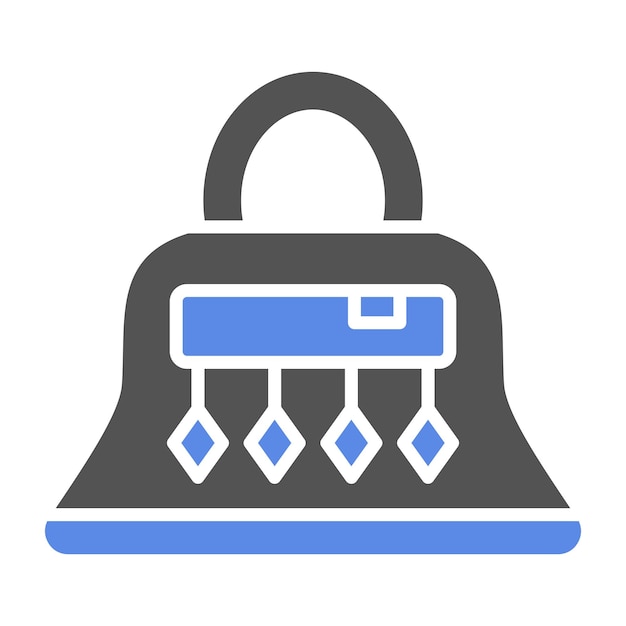 Estilo del icono del bolso de mano de diseño vectorial