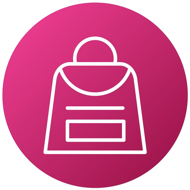 Estilo del icono del bolso de mano de diseño vectorial