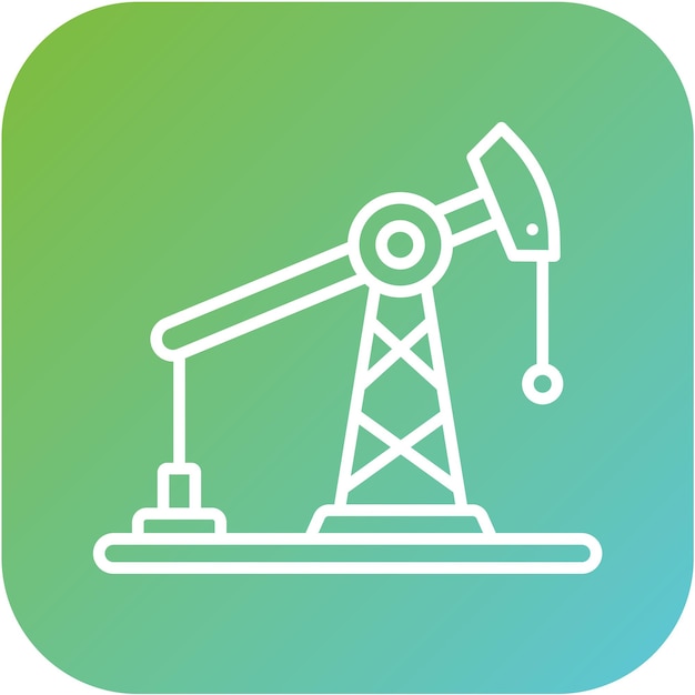Estilo del icono de la bomba de aceite de diseño vectorial