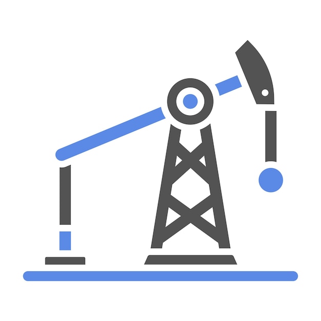Estilo del icono de la bomba de aceite de diseño vectorial
