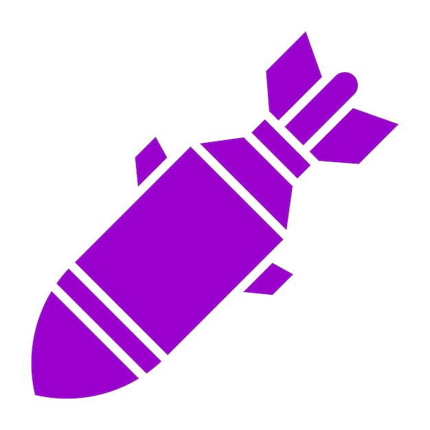 Estilo del icono de la bomba del ejército