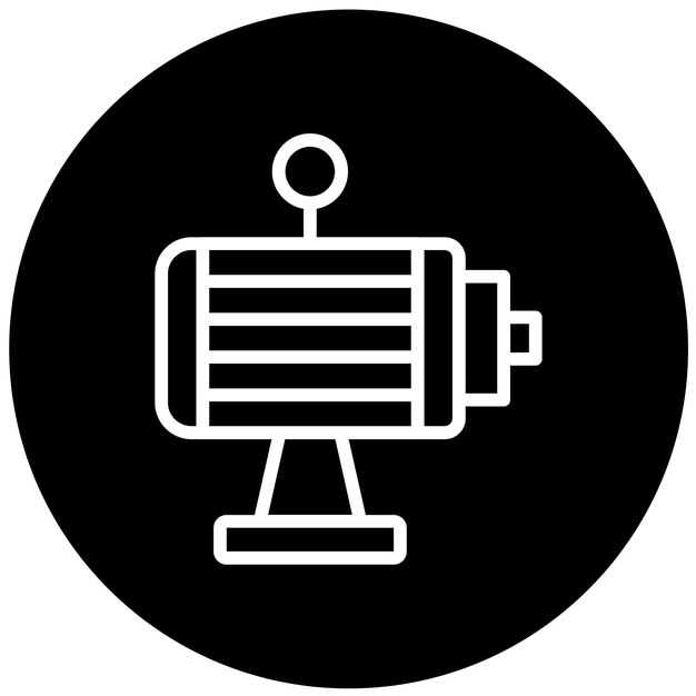 Estilo del icono de la bomba de fluido de diseño vectorial