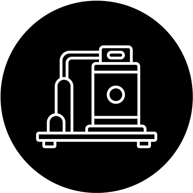 Estilo del icono de la bomba de molienda
