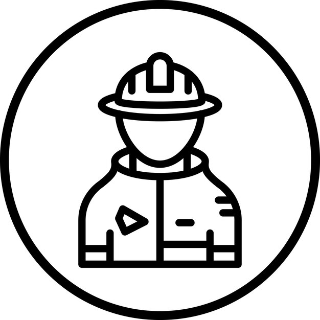 Estilo del icono del bombero