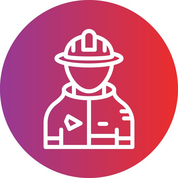 Estilo del icono del bombero