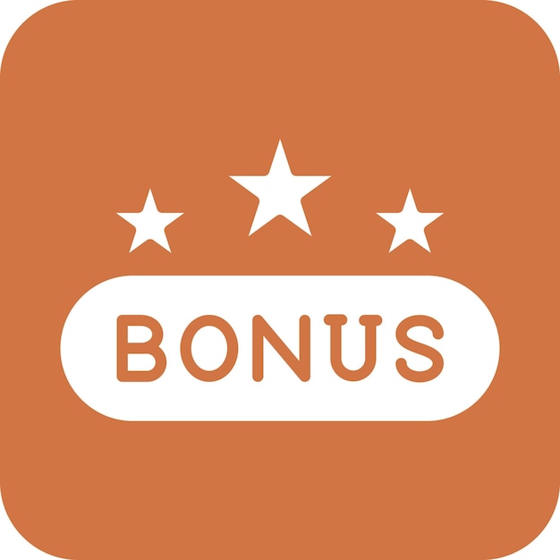 Estilo de icono de bonificación de diseño vectorial