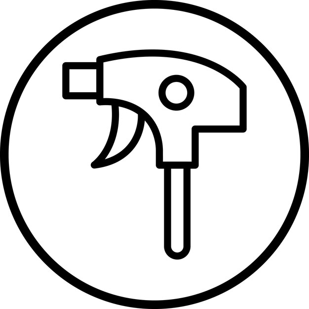 Estilo del icono de la boquilla de pulverización de diseño vectorial