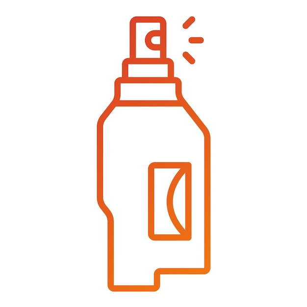 Estilo del icono de la boquilla de pulverización de diseño vectorial