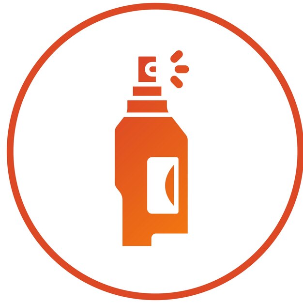 Estilo del icono de la boquilla de pulverización de diseño vectorial