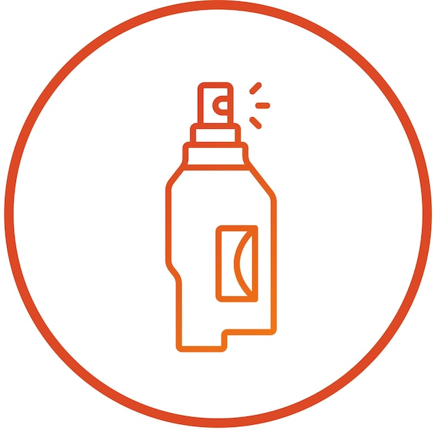 Estilo del icono de la boquilla de pulverización de diseño vectorial