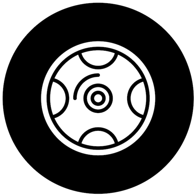 Estilo del icono del borde del diseño vectorial