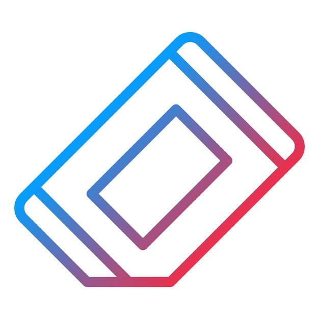 Estilo del icono del borrador de diseño vectorial