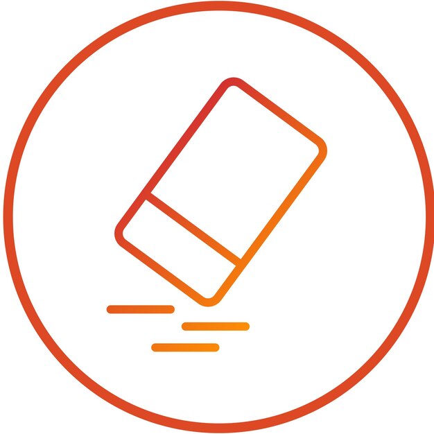 Estilo del icono del borrador de diseño vectorial