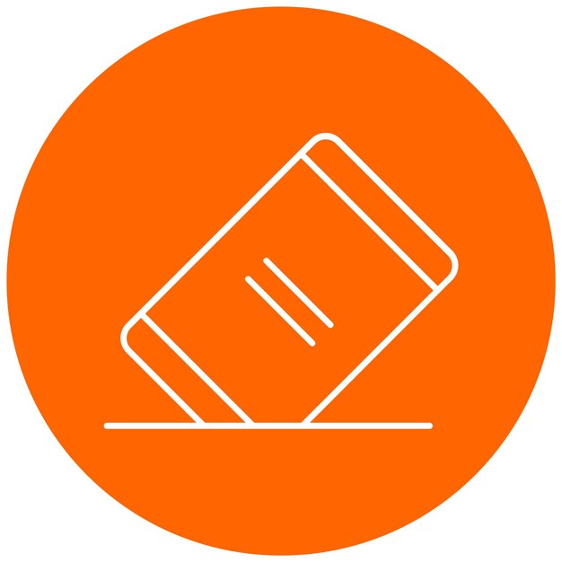Estilo del icono del borrador de diseño vectorial