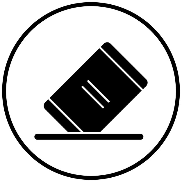 Estilo del icono del borrador de diseño vectorial