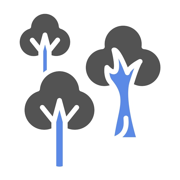 Estilo de icono de bosque de diseño vectorial