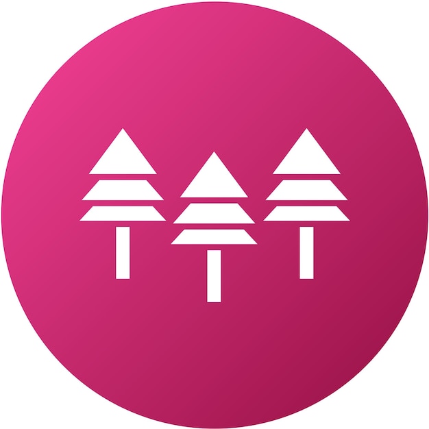 Estilo de icono de bosque de diseño vectorial