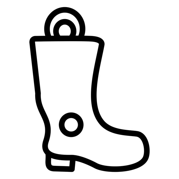 Estilo del icono de las botas de bomberos