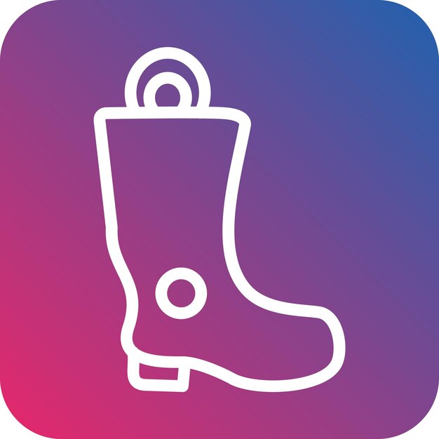 Estilo del icono de las botas de bomberos