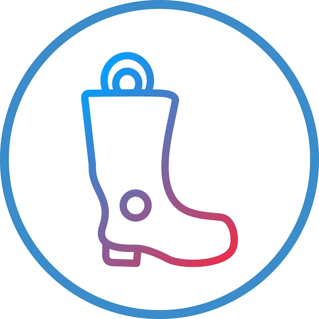 Estilo del icono de las botas de bomberos