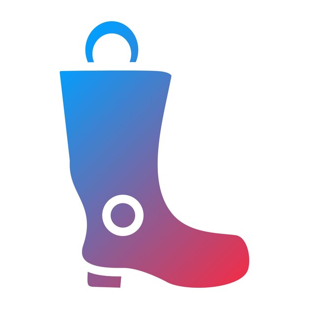Estilo del icono de las botas de bomberos