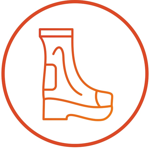 Estilo del icono de las botas de bomberos